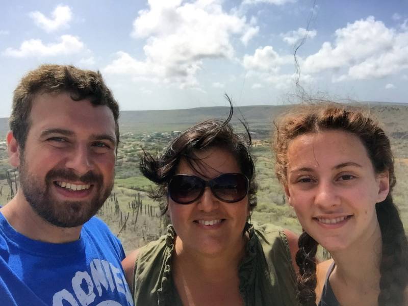 Jeff, Irma, & Alex Overlooking Rincon Valley