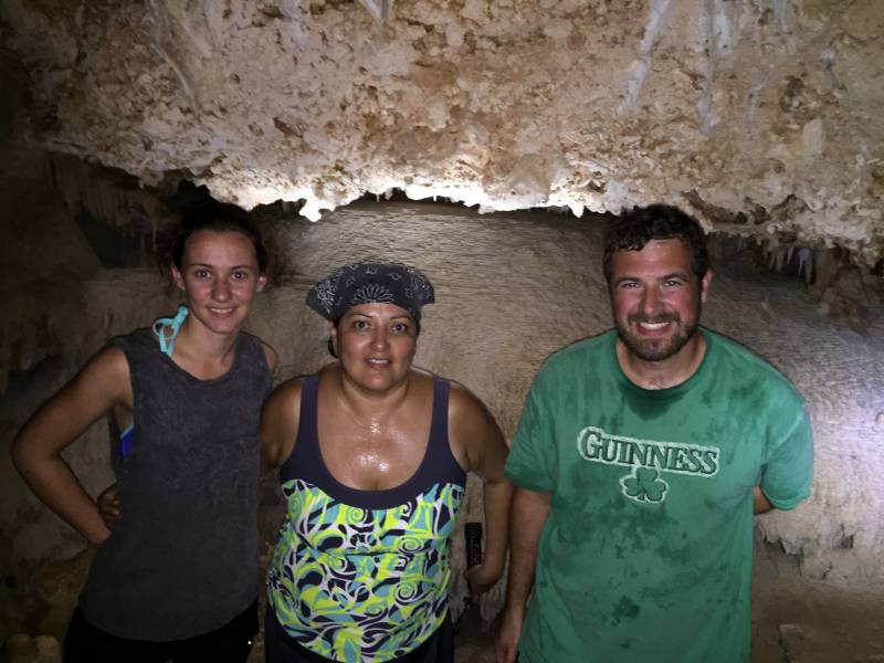 Alex, Irma, & Jeff in Cave