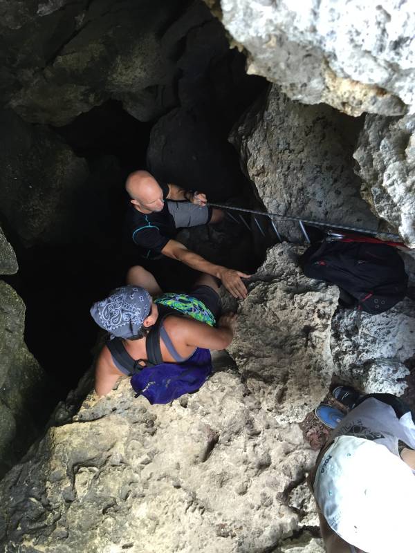 Irma Entering Cave