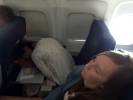 Two Tired Girls Enroute to Bonaire