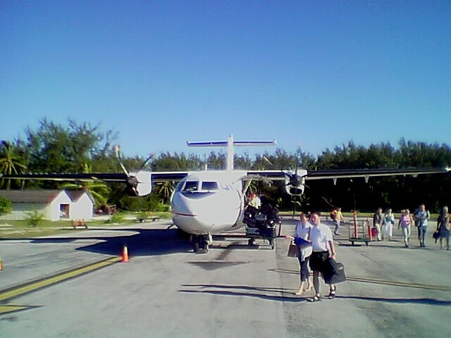 Plane that Took Us from Tahiti to Bora Bora, at Bora Bora Airport