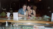 Jeff and Irma at Bar at le Maitai, Bora Bora