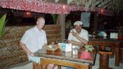 Dan and Mike at Bloody Mary's Restaurant, Bora Bora