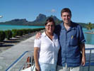 Irma and Jeff on Ferry from Airport to Bora Bora