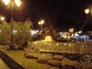 Fountain in front of Meal Wagons where We Ate Dinner, Papeete, Tahiti