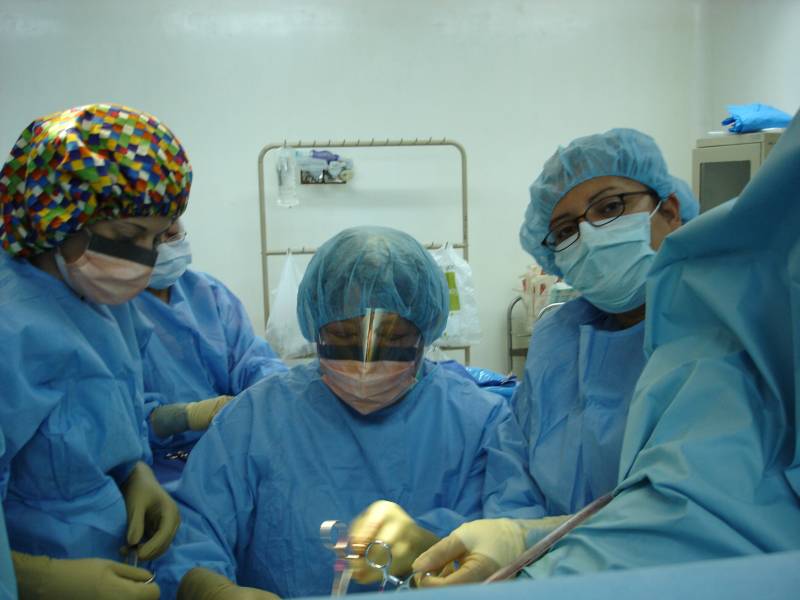 Christina, Freida, Dr. Larry Young, & Irma Operating