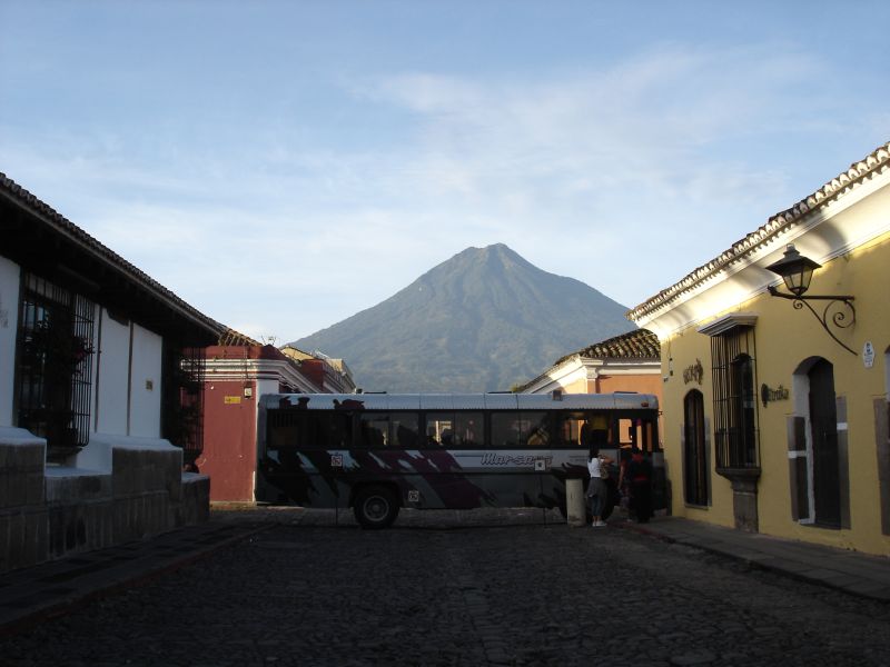 Getting on the Bus in Antigua