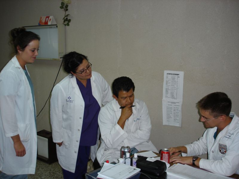 Kathleen, Irma, Jose & Scott at Clinic