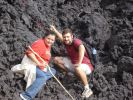 Jeff & Irma at Day Old Eruption on Volcan de Pacaya