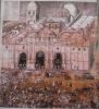 Painting of Catedral de Santiago in its Former Glory