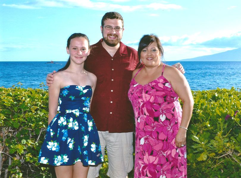 Alex, Jeff, & Irma at Luau