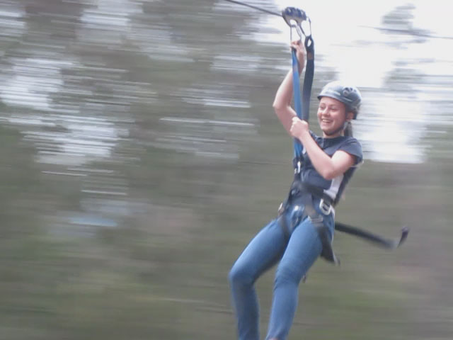 Alex Ziplining