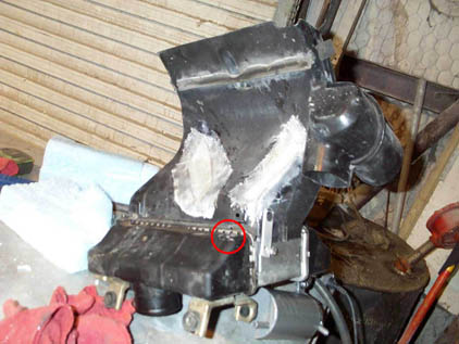 Intercooler Intake Showing Cut