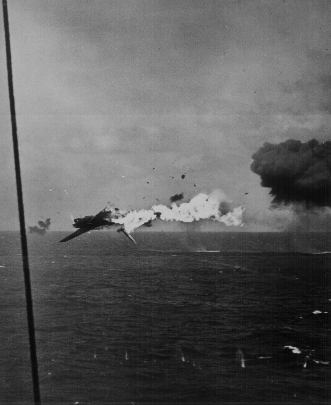 A6M Zero being shot down