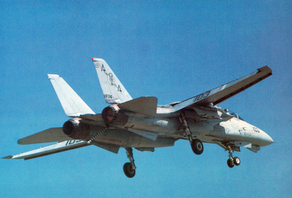 F-14 Tomcat landing
