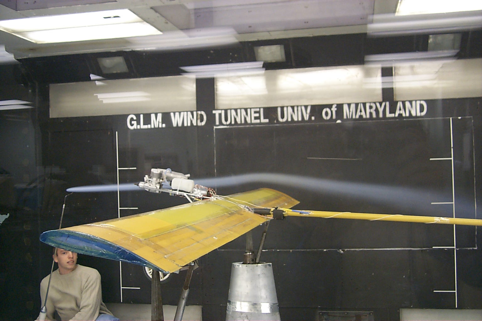 UMD Dragonfly smoke visualization of baseline wing tip