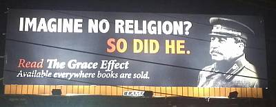 Anti-Atheist Stalin Billboard