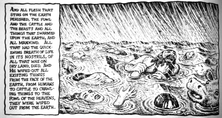 Noah's Flood from The Book of Genesis Illustrated by R. Crumb