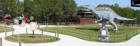 Theropod Dinosaur on Grounds of Dinosaur World