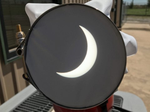 Eclipse at Max Obscuration for Wichita Falls