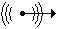 line-out symbol