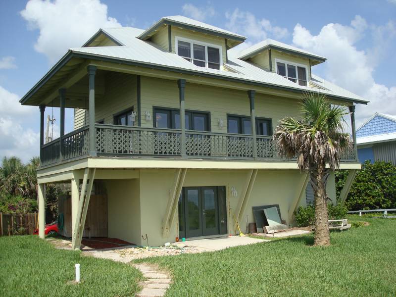 Beach Side View of House Where We Stayed