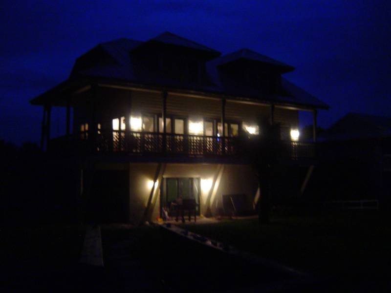 Night View of House Where We Stayed