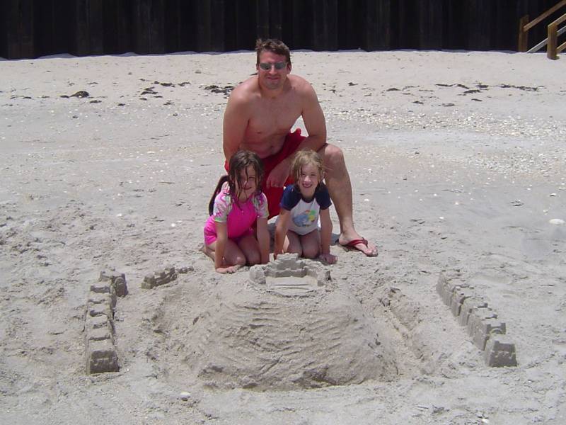 John, Isabel & Grace's Sand Castle