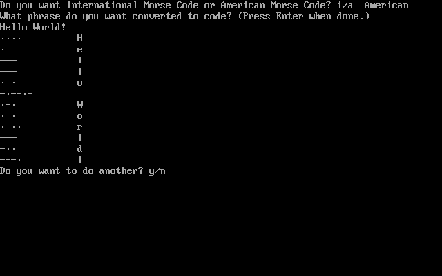 morse code translator. Morse Code Translator