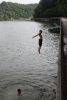 Boys Jumping Into Water at Lake Linganore