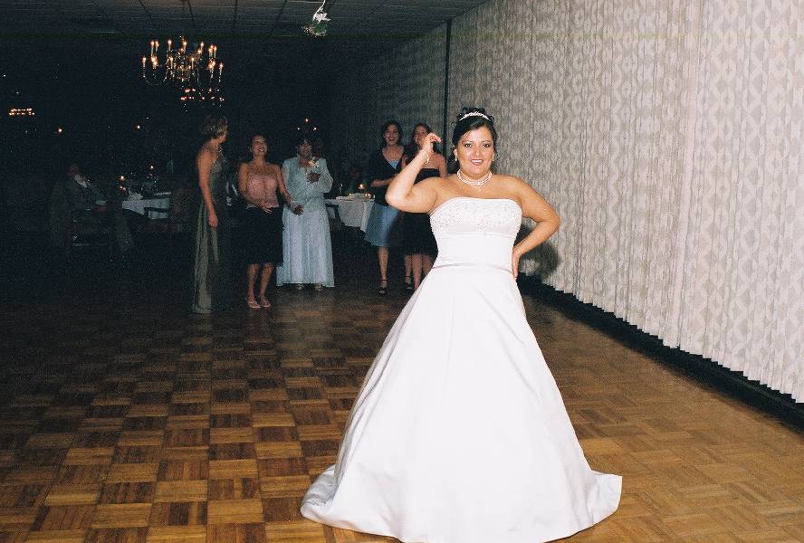 Irma Throwing the Bouquet