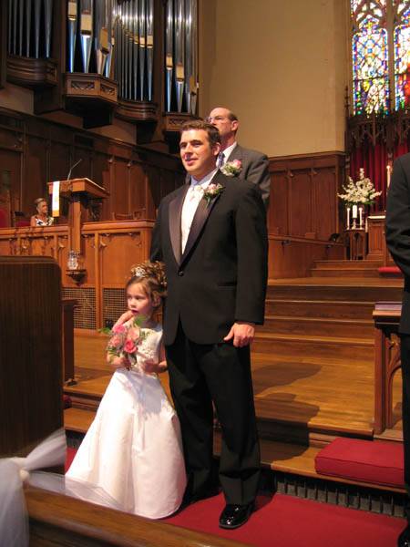 Jeff, Alex & Rev. Dillard at the altar